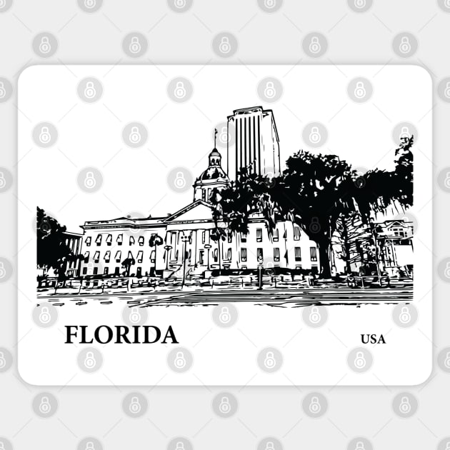 Florida State USA Sticker by Lakeric